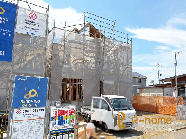 水戸市赤塚1丁目2期　新築戸建て　1号棟の外観|ご予約を頂ければ、『平日』はもちろん『早朝』や『夜間』もご見学可能です♪お気軽にお申し付けください♪