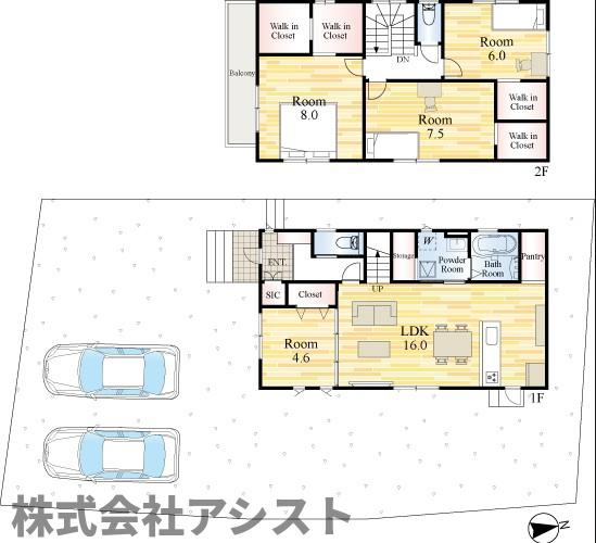 サンコート　飯塚市綱分の間取り