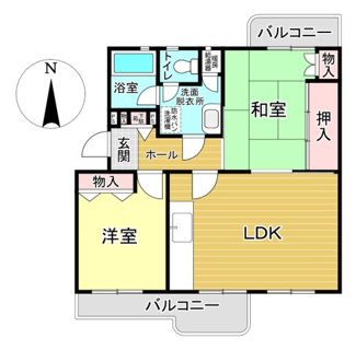 【間取り】 | 堀込第四住宅 | 人気の２階