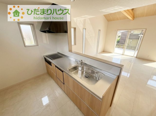 【キッチン】 | つくばみらい市伊奈東　新築戸建 | 料理をしながらでも、ご家族との会話を楽しめる対面式キッチン♪
