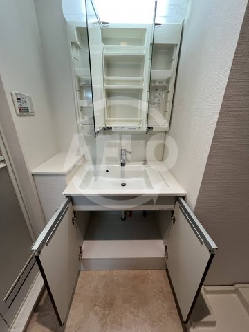 レオンコンフォート南堀江の洗面所|レオンコンフォート南堀江　洗面所収納