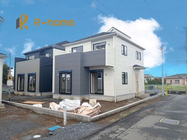 水戸市赤塚1丁目2期　新築戸建て　2号棟の外観|ご予約を頂ければ、『平日』はもちろん『早朝』や『夜間』もご見学可能です♪お気軽にお申し付けください♪