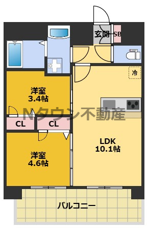 【間取り】 | プレリス浅間町フォルテラ | 間取りです。
