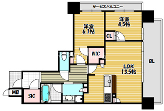 【間取り】 | ファインレジデンス住道駅前