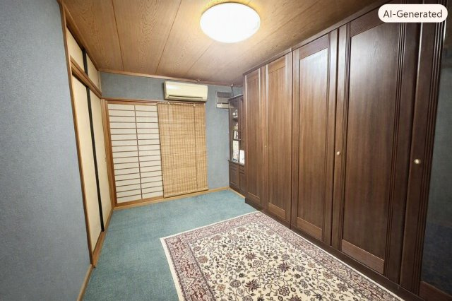 堺市北区常磐町２丁戸建の和室|１階和室　※ＡＩ加工により動産類を消しています