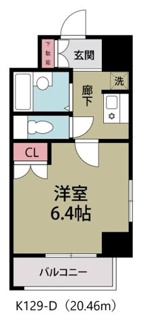 【間取り】 | フォーラムビル(K-129)