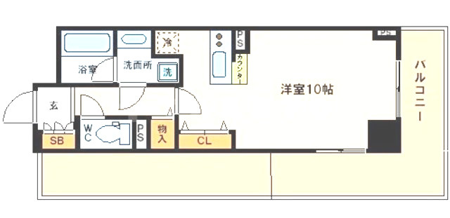 エスリード長堀タワーの間取り|エスリード長堀タワー　間取り