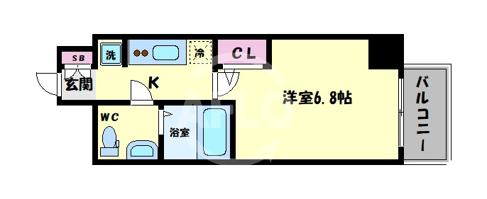 ラシュレエグゼ天王寺　天王寺小学校の間取り|ラシュレエグゼ天王寺　間取り
