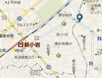 【地図】 | ラフラン新小岩(ラフランシンコイワ) 