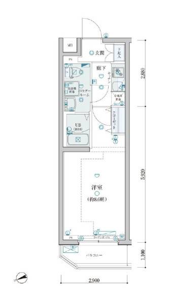 ＧＥＮＯＶＩＡ桜上水ｓｋｙｇａｒｄｅｎの間取り