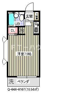 ローズアパート（Ｑ－０４４）の間取り