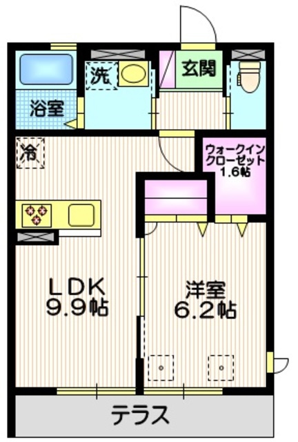 Ｂｏｎｈｅｕｒ　１の間取り|★綺麗な間取り★