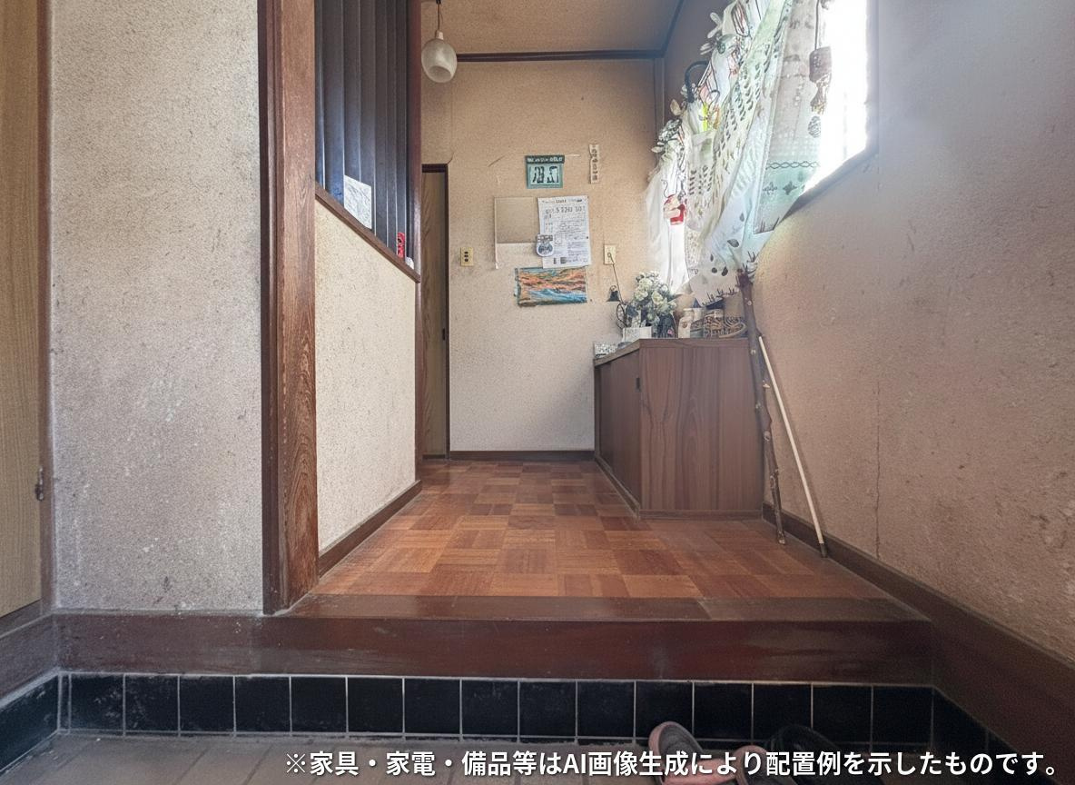 八街市八街ほ　車庫付き中古戸建の玄関