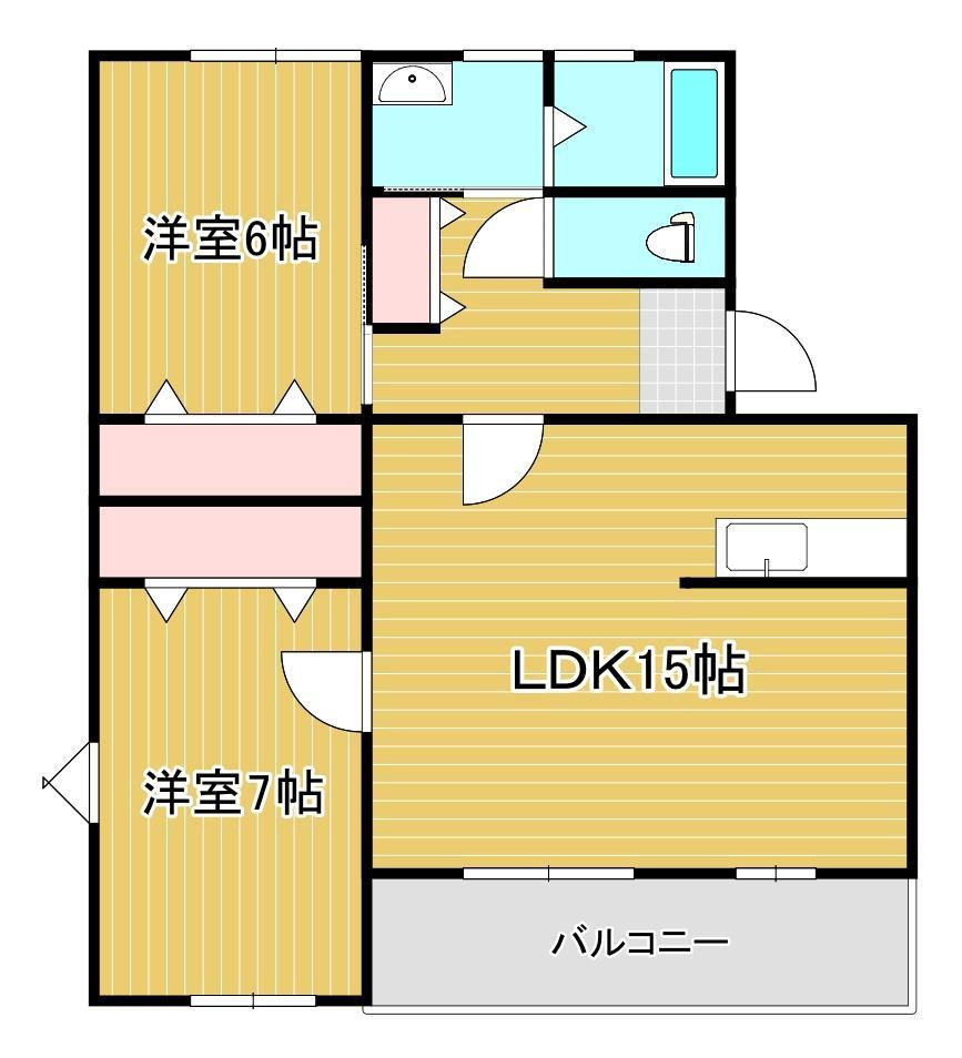 グリーンコーポ浪打【キャッシュバック対象物件】の間取り