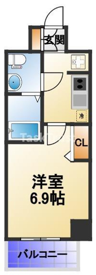 【間取り】 | エグゼ大阪CITYルーエ