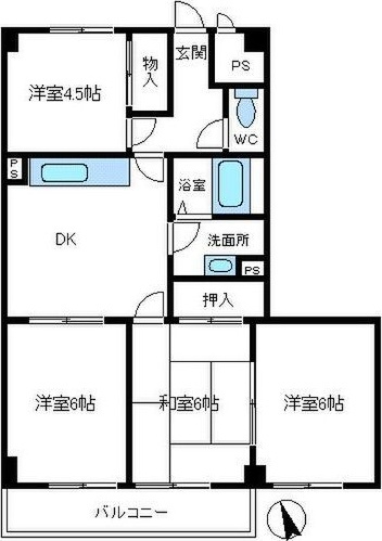 エスパシオ野並の間取り