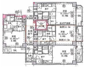 マークス横濱浅間町の区画図