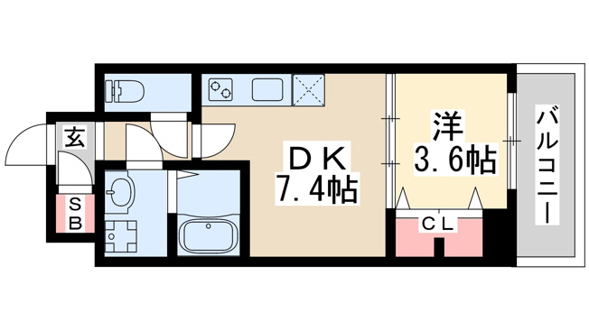 【間取り】 | スプランディッド江坂3