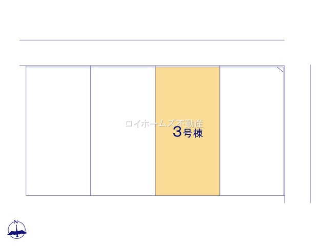 【区画図】 | 一宮市浅野字長島46『仲介料無料』新築戸建て | 3号棟