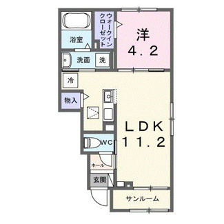【間取り】 | アンフィニ　アムールⅠ | 間取図