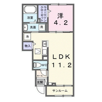 【間取り】 | アンフィニ　アムールⅠ | 間取図