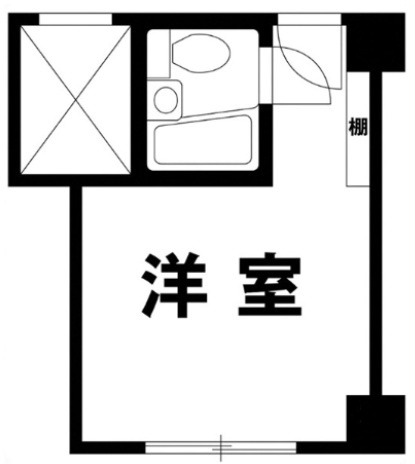 赤坂レジデンシャルホテルの間取り|間取りです。