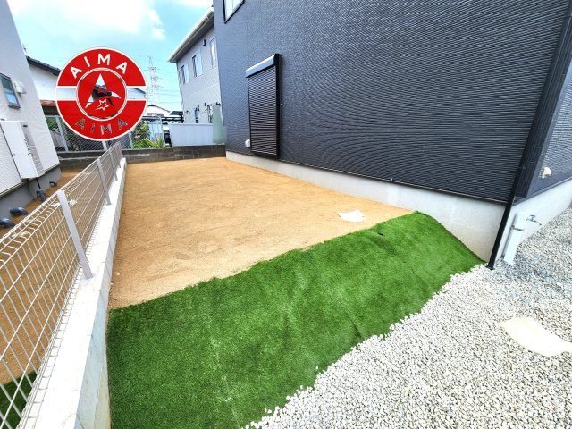 福津市福間南5丁目第19-2棟（1号棟）の外観|お庭で自由な時間を過ごせます。