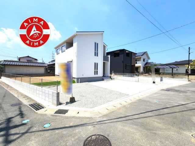 福津市福間南5丁目第19-2棟（1号棟）の前面道路含む現地写真|見学の時間などお気軽にお問い合わせ下さい。