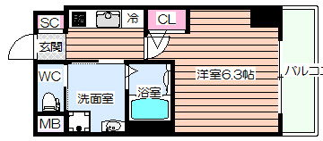 【間取り】 | エステムコート梅田北Ⅱゼニス