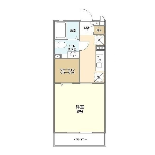 ル　ヴェールの間取り|間取りです。