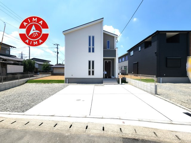福津市福間南5丁目第19-2棟（2号棟）の外観|デザイン性のある外観です。