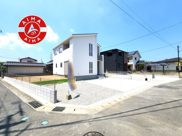 福津市福間南5丁目第19-2棟（2号棟）の前面道路含む現地写真|見学の時間などお気軽にお問い合わせ下さい。