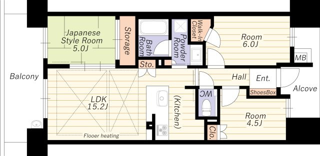 【間取り】 | ザ・パークハウス新大阪 | 南向き・陽当り良好・ペット飼育可・設備充実