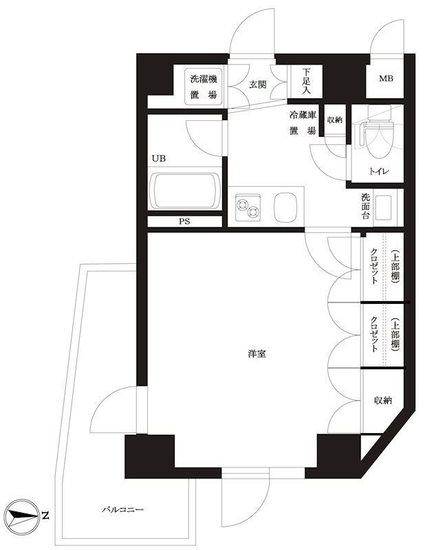 ルーブル高田馬場参番館の間取り