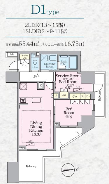 LUXENA八王子寺町の間取り