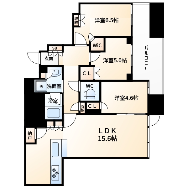 シティタワー梅田東の間取り|間取り