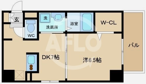 エステムコート心斎橋EASTⅢエクシードの間取り|エステムコート心斎橋EASTIIIエクシード　間取り