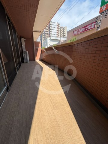 プレジオ北浜　中大江小学校区のバルコニー|プレジオ北浜　バルコニー