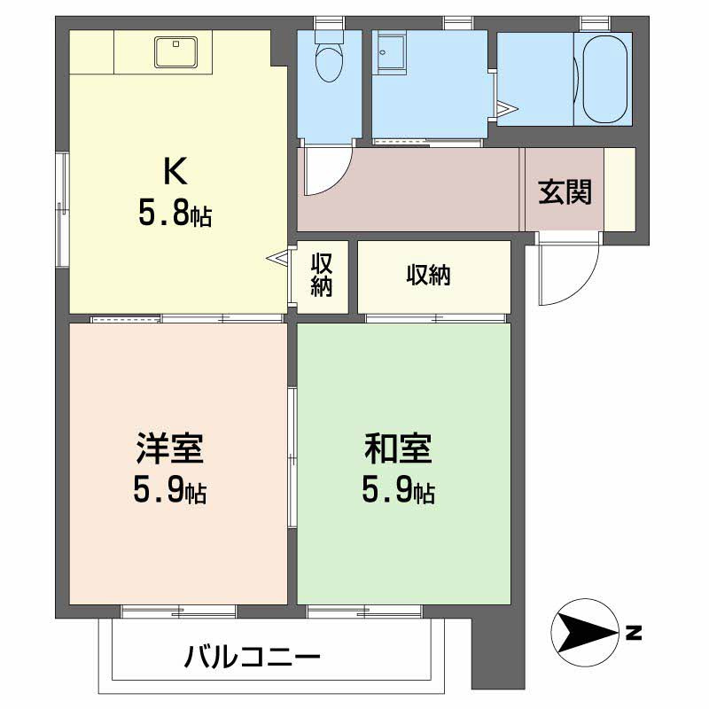 シャーメゾン西岐波　Ｄ棟の間取り