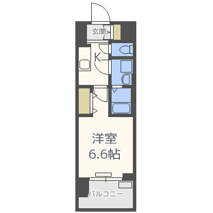 レジュールアッシュ九条の間取り