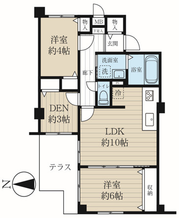 セザール第二竹ノ塚の間取り