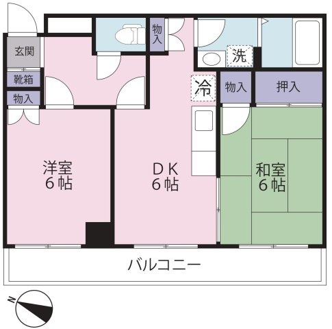 各居室が６帖あるので、広々と使えます♪