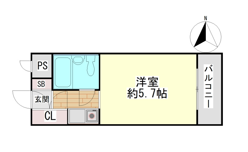 ビシック西進の間取り