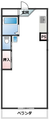 神戸市中央区古湊通１丁目の賃貸マンションの間取り
