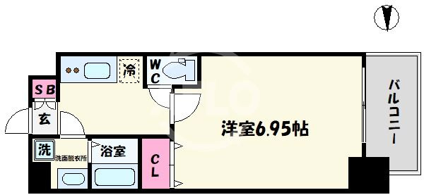 フォーリアライズ難波シエロの間取り|フォーリアライズ難波シエロ　間取り
