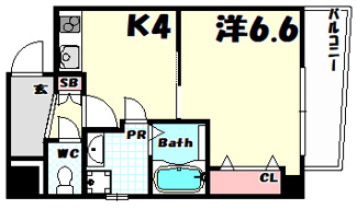 【間取り】 | ラ・フォンテ三宮旭