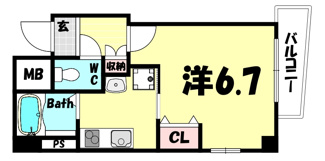 【間取り】 | ラ・フォンテ三宮旭