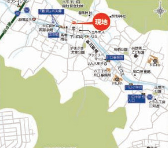 『八王子市新築戸建て』八王子市川口町3287-5【仲介手数料無料】　２４−６期の地図|～仲介手数料無料☆八王子ひなた不動産～八王子市川口町　新築戸建て