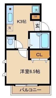 【間取り】 | 小淀コーポ | 間取りです。