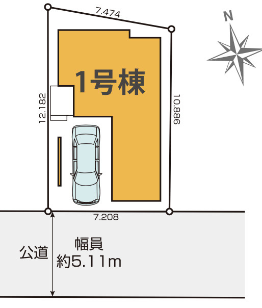 【仲介手数料無料】清瀬市　野塩１４期　全１棟　清瀬市の不動産なら西武ハウジングの区画図